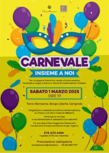 Carnevale a Torre Alemanna tra colori, risate e la fantamaschera