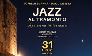 Torre Alemanna, torna “Jazz al tramonto”: il 31 luglio musica e sapori della legalità
